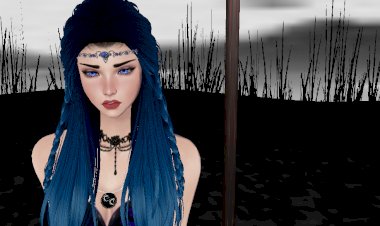 Skylar Nightshade Blue Hair