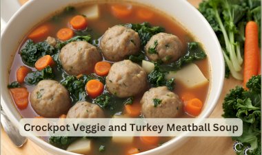 Crockpot Veggie and Turkey Meatball Soup