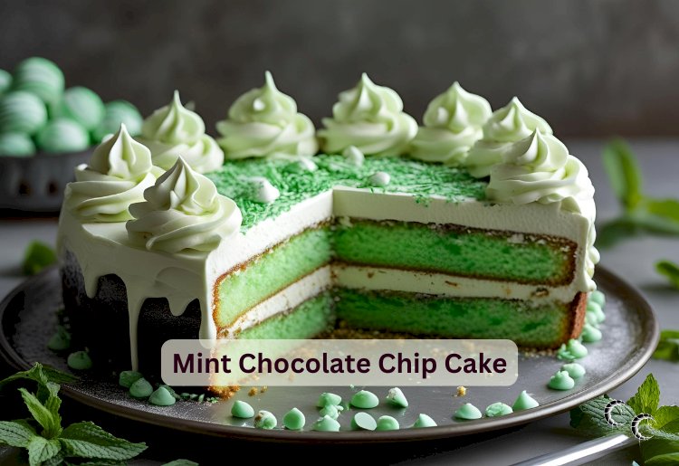 Mint Chocolate Chip Cake Recipe